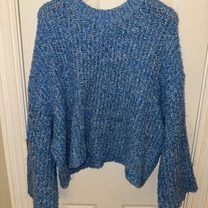 Sincerely Jules Textured Blue Sweater